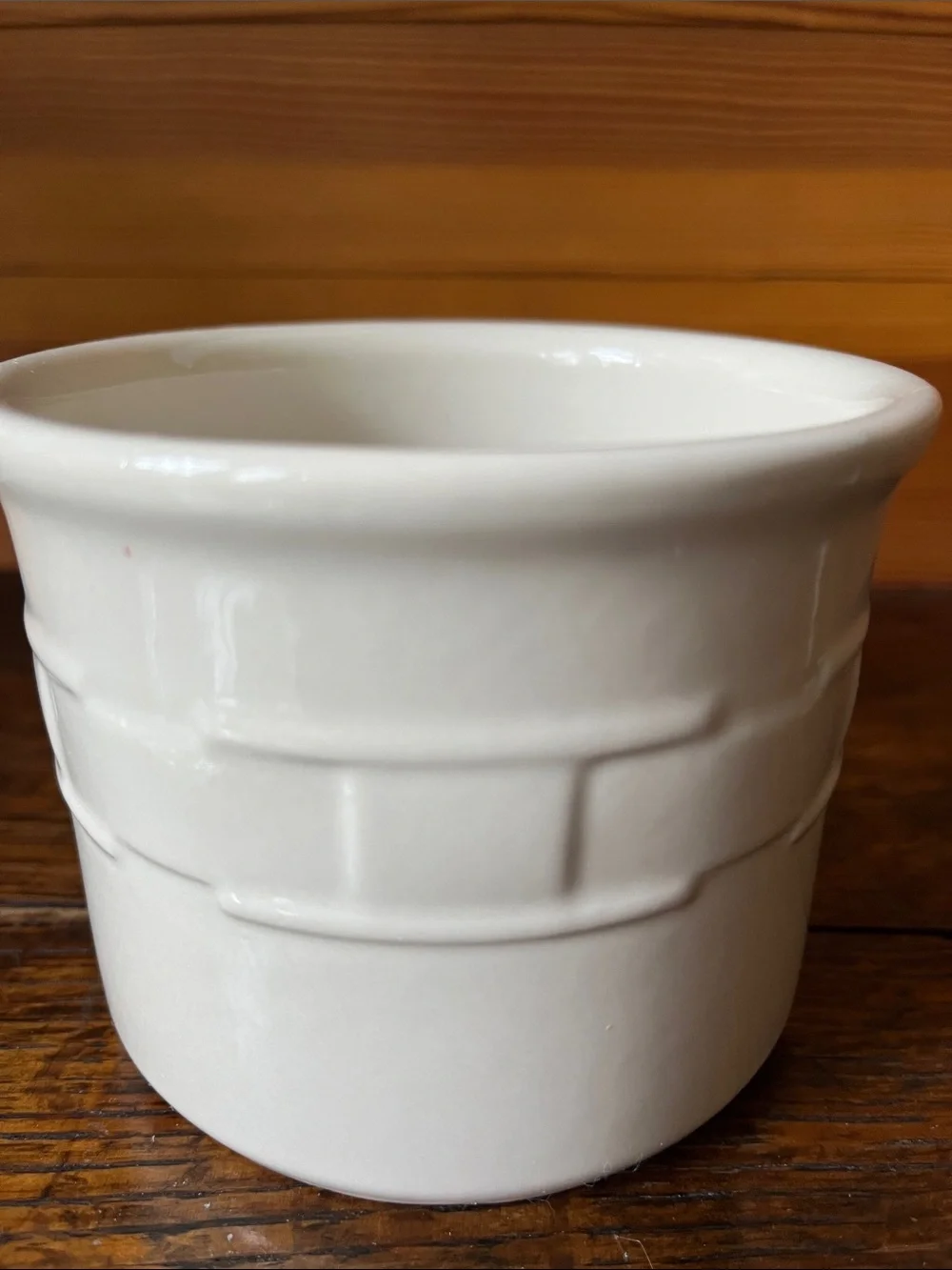 LONGABERGER POTTERY SALT CROCK 1 PINT